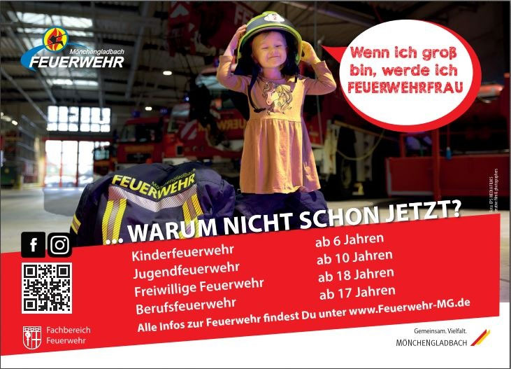 Werbeplakat für die Feuerwehr