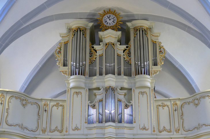 Blick auf die Orgel