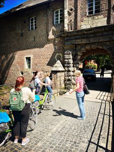 Foto auf der Rheydter Schlossbrücke