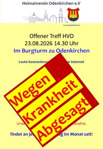 Absage-Plakat