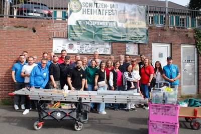 Die Wickrather Schützen bereiten das Schützenfest vor 