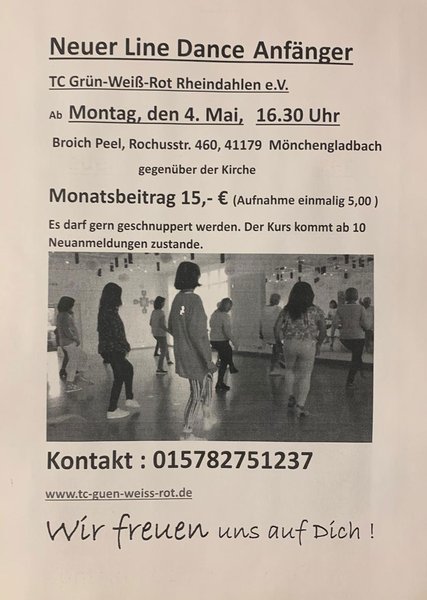 Flyer, der den Kurs bewirbt