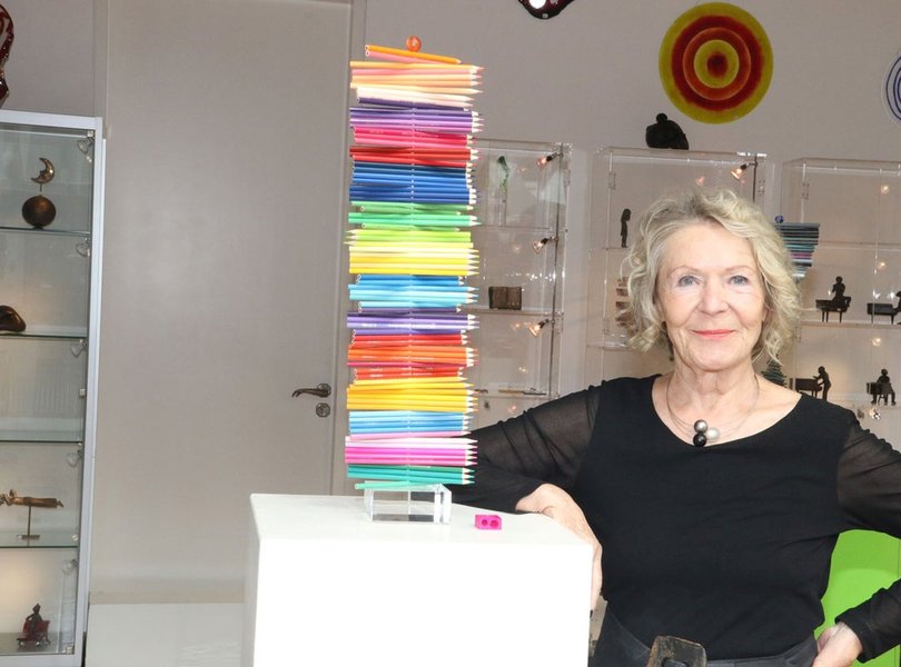 Renate Fellner in ihrem Atelier