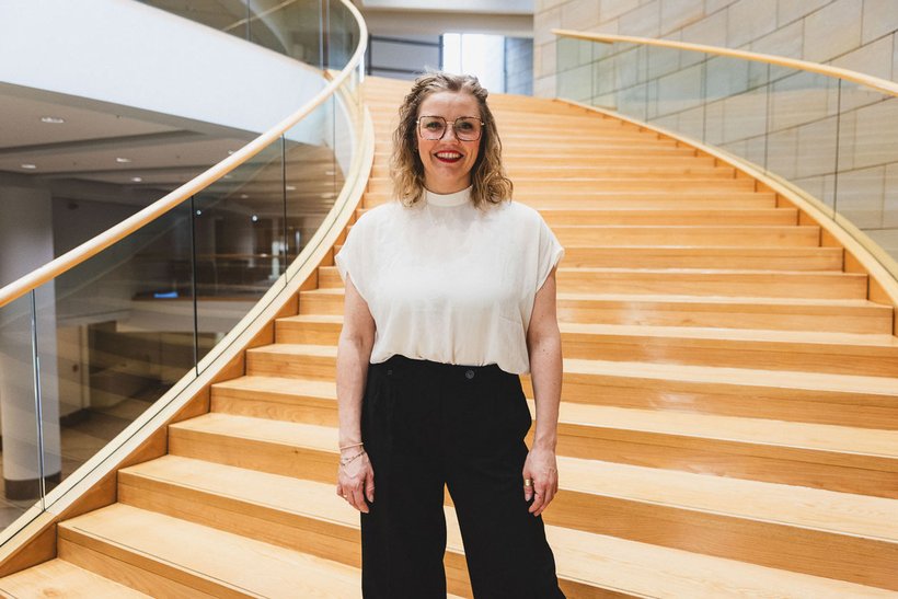Lena Zingsheim-Zobel im Düsseldorfer Landtag | Foto: @ Achilles