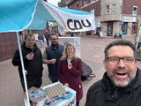 Selfie: Osterstand CDU Wickrath