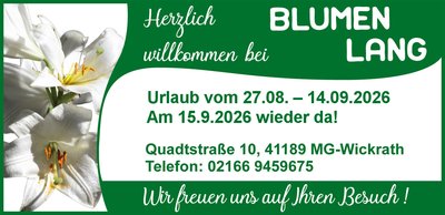 Urlaubsankündigung
