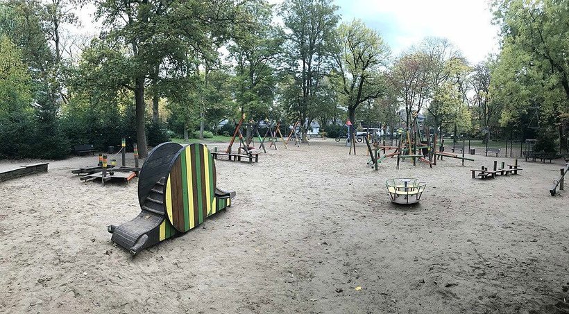 Der momentane Zustand des Spielplatzes im Bunten Garten