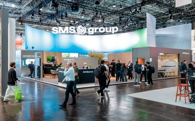 Während der ALUMINIUM 2026 in Düsseldorf präsentiert SMS ihr gesamtes Technologiespektrum in Halle 5, Stand A34.
