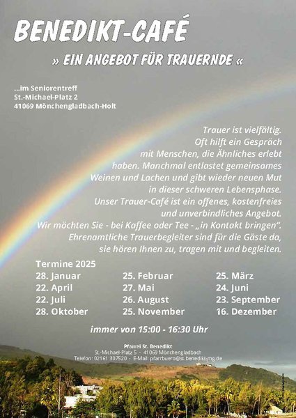 Plakat des Trauer-Cafés