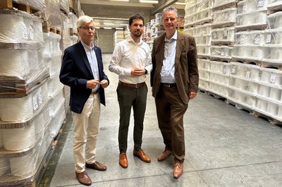 v. l.: Peter Franke, Philip Franke und Dr. Günter Krings